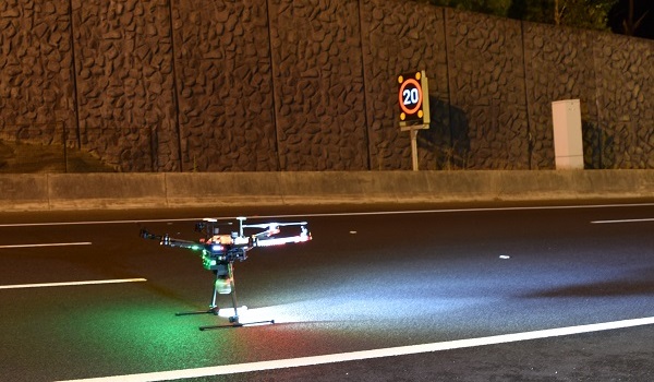 Aerial drone about to lift off 600w