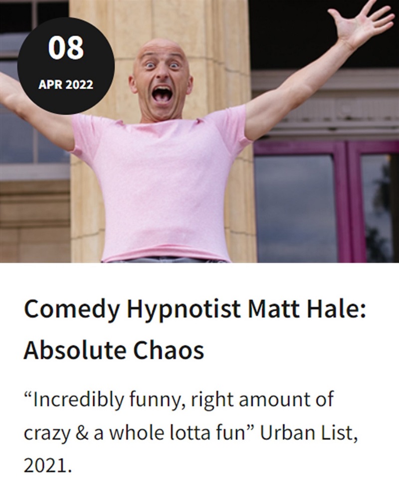 Gluttony comedy hypnotist
