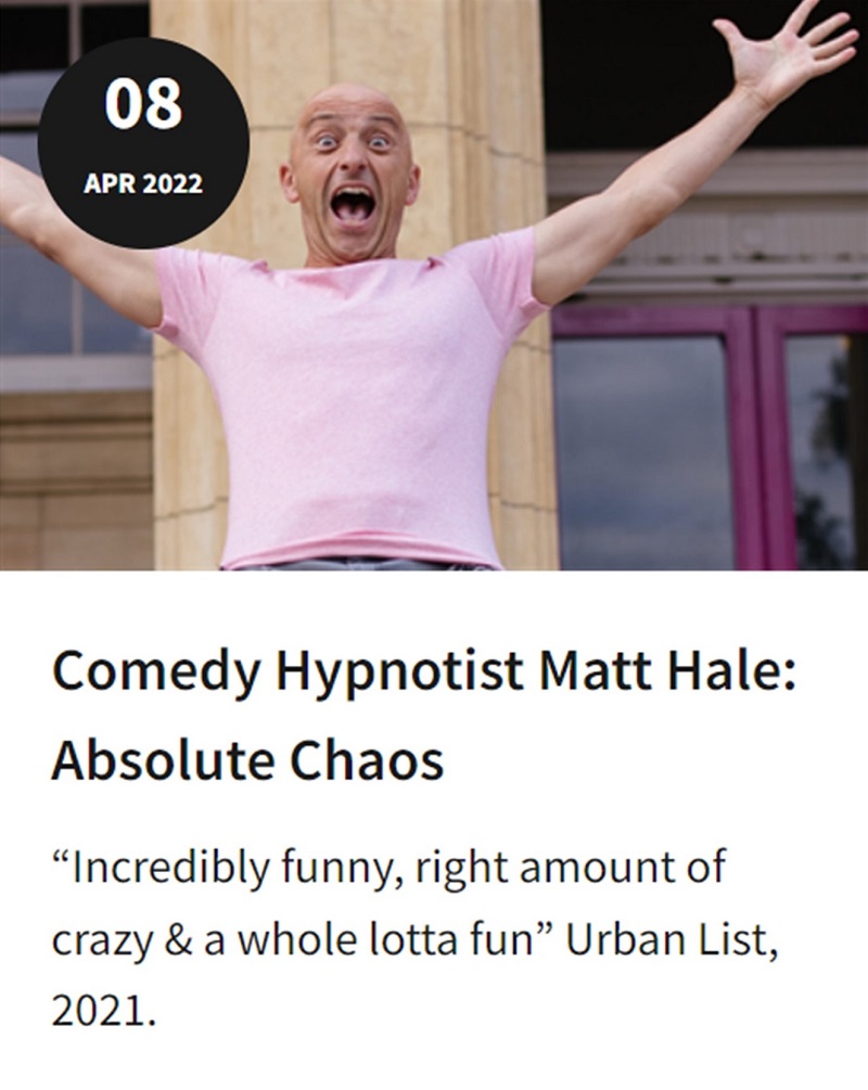 Gluttony comedy hypnotist
